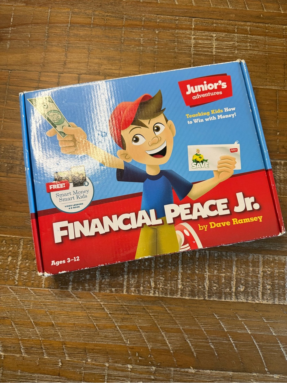 Financial Peace Jr. Kids Money Kit - Junior's Adventures (Blue & Red)